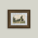 Provence Landscape Framed Antique Art