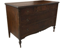 Load image into Gallery viewer, 50&quot; Unfinished 6 Drawer Vintage Dresser #08328

