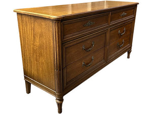 61" Unfinished 9 Drawer Henredon Fine Furniture Vintage Dresser #08294