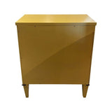 22" Finished 1 Drawer Cali Yellow Satin Century Vintage Single Nightstand #08260 : At Our Munster Location