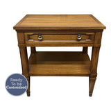 22.5" Unfinished 1 Drawer Drexel Vintage Single Nightstand #08410