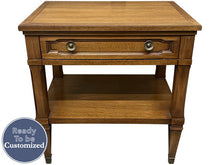 Load image into Gallery viewer, 22.5&quot; Unfinished 1 Drawer Drexel Vintage Single Nightstand #08410

