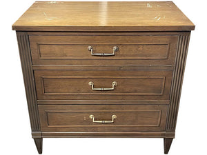 34" Unfinished 3 Drawer United Furniture Corp Vintage Dresser #08297