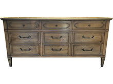 Load image into Gallery viewer, 64&quot; Unfinished 9 Drawer Vintage Dresser #08416
