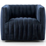 Augustine Swivel Chair | Sapphire Navy