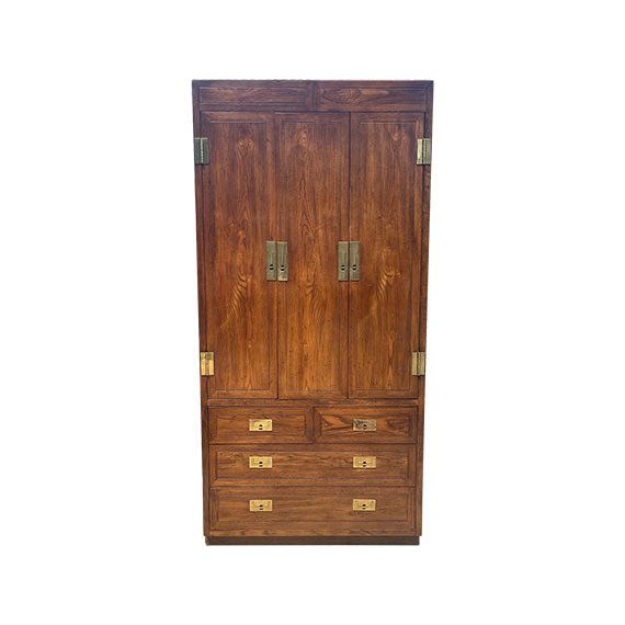 40" Unfinished 2 Door 3 Drawer Henredon Vintage Cabinet #08248 MegMade Store 40" Unfinished 2 Door 3 Drawer Henredon Vintage Cabinet #08248 MegMade Store