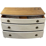 46" Finished Ashland Satin 3 Drawer Vintage Dresser #08261