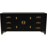 66" Unfinished 6 Drawer 2 Door Vintage Buffet #08550