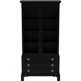 34" Unfinished 2 Door 3 Drawer Vintage Hutch #08803