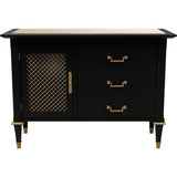 36" Unfinished 2 Drawer 1 Door Vintage Buffet #08327