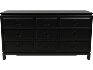 60" Unfinished 9 Drawer Vintage Dresser #08598