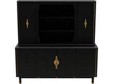 Load image into Gallery viewer, 67&quot; Unfinished 4 Door Vintage Hutch #08535
