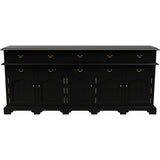 88" Unfinished 8 Drawer 5 Door Vintage Buffet #08644