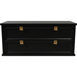 38.5" Unfinished 2 Drawer Vintage Single Nightstand #08579