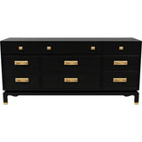 66" Unfinished 9 Drawer Vintage Dresser #08774