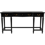 54" Unfinished 3 Drawer Thomasville Vintage Console Table #08785