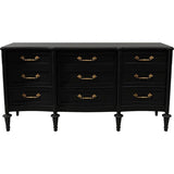 64" Unfinished 9 Drawer Vintage Dresser #08605