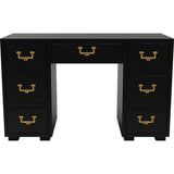 48" Unfinished 7 Drawer Artefacts Vintage Desk #08692