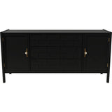 62" Unfinished 3 Drawer 2 Door Vintage Buffet #08769