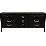 72" Unfinished 9 Drawer Vintage Dresser #08541