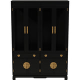 56" Unfinished 8 Door 2 Drawer Vintage Hutch #08844