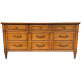 64.5" Finished Marseilles Gloss 9 Drawer Rway Vintage Dresser #08290 : At Our Munster Location