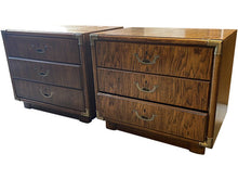 Load image into Gallery viewer, 26.5&quot; Unfinished 3 Drawer Drexel Vintage Nightstand Set of 2 #08359
