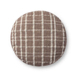 Chris Loves Julia x Loloi  Chocolate Pouf