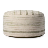 Chris Loves Julia x Loloi  Cream Pouf