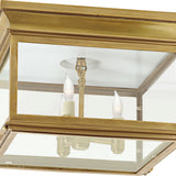 Club Large Square Flush Mount