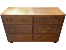 Load image into Gallery viewer, 52&quot; Unfinished 6 Drawer Henredon Vintage Dresser #08322
