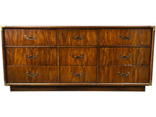 Load image into Gallery viewer, 70&quot; Unfinished 9 Drawer Vintage Dresser #08296
