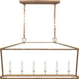 Darlana Large Rattan Wrapped Linear Lantern