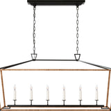 Darlana Large Rattan Wrapped Linear Lantern