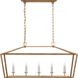 Darlana Medium Rattan Wrapped Linear Lantern