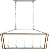 Darlana Medium Rattan Wrapped Linear Lantern