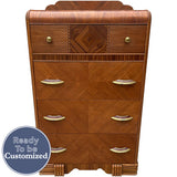 30" Unfinished 4 Drawer Vintage Tallboy #08698
