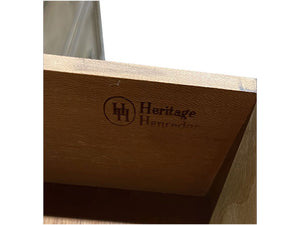 74" Unfinished 9 Drawer Heritage Henredon Vintage Dresser #08393