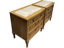 Load image into Gallery viewer, 26&quot; Unfinished 3 Drawer Vintage Nightstand Set of 2 #08445
