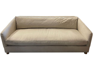 86" Florence White Upholstered Sofa
