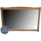 53"W Unfinished Vintage Mirror #08291