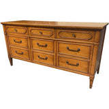64.5" Finished Marseilles Gloss 9 Drawer Rway Vintage Dresser #08290 : At Our Munster Location