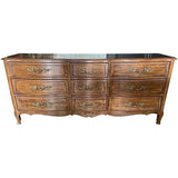 75" Unfinished 9 Drawer Davis Vintage Dresser #08311