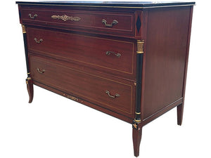 49" Unfinished 3 Drawer Vintage Dresser #08305