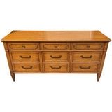 64.5" Finished Marseilles Gloss 9 Drawer Rway Vintage Dresser #08290 : At Our Munster Location