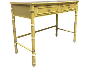 40" Unfinished 2 Drawer Vintage Bamboo Style Desk #08386