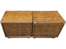Load image into Gallery viewer, 26.5&quot; Unfinished 3 Drawer Drexel Vintage Nightstand Set of 2 #08227
