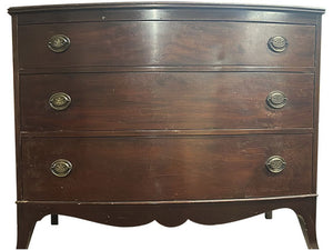 46" Unfinished 3 Drawer Vintage Dresser #08415