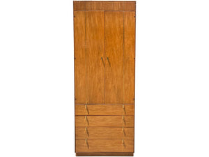 31.5" Unfinished 2 Door 4 Drawer Vintage Cabinet #08238