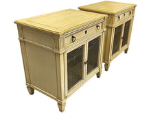 Load image into Gallery viewer, 24&quot; Unfinished 2 Door 1 Drawer Toscana Vintage Nightstand Set of 2 #08438

